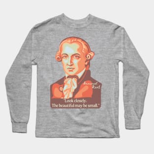 Emmanuel Kant Portrait and Quote Long Sleeve T-Shirt